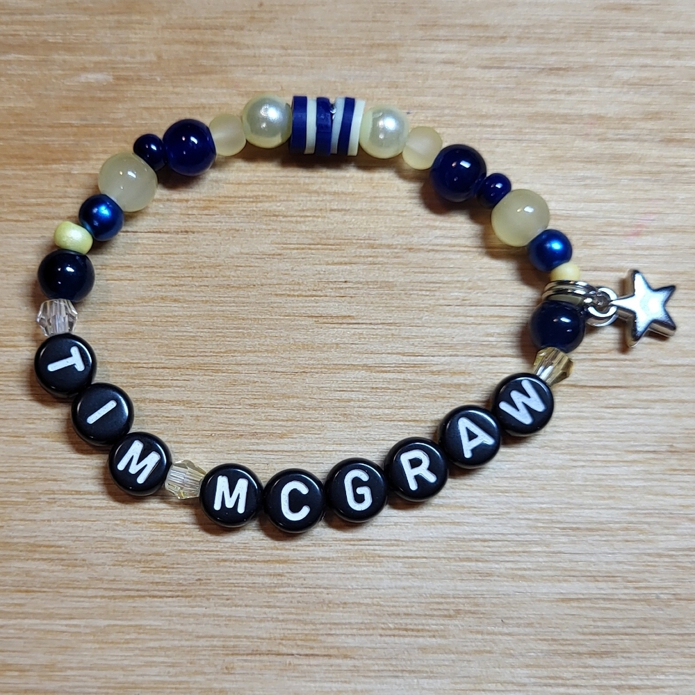 Tim McGraw- Taylor Swift Friendship Bracelet, Size 6"